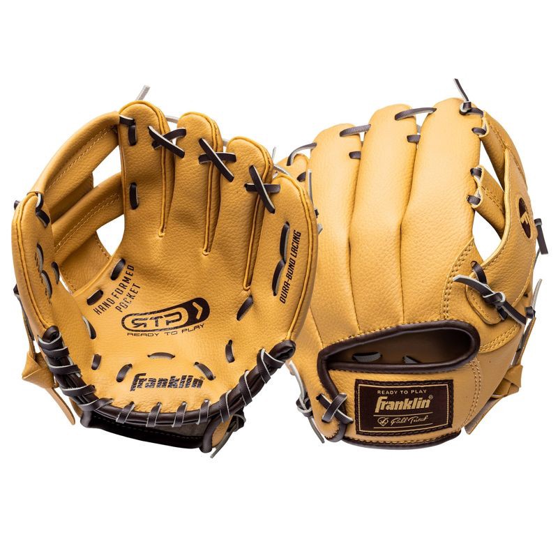 slide 1 of 4, Franklin Sports RTP 8.5" Teeball Glove - Camel/Brown, 1 ct