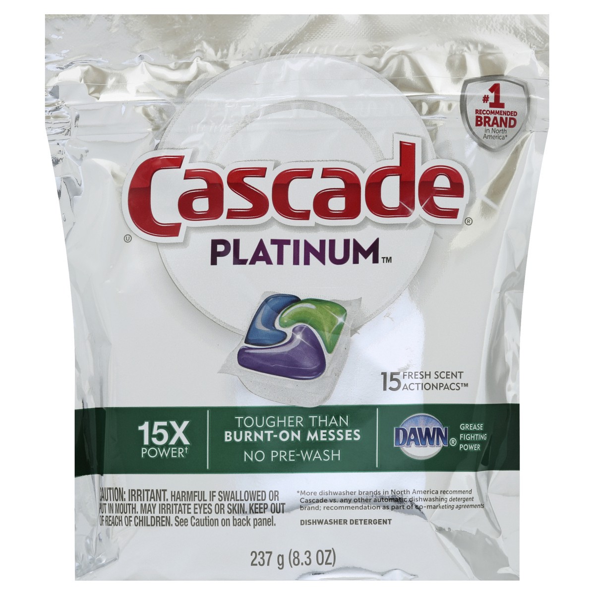 slide 2 of 3, Cascade Dishwasher Detergent 15 ea, 15 ct