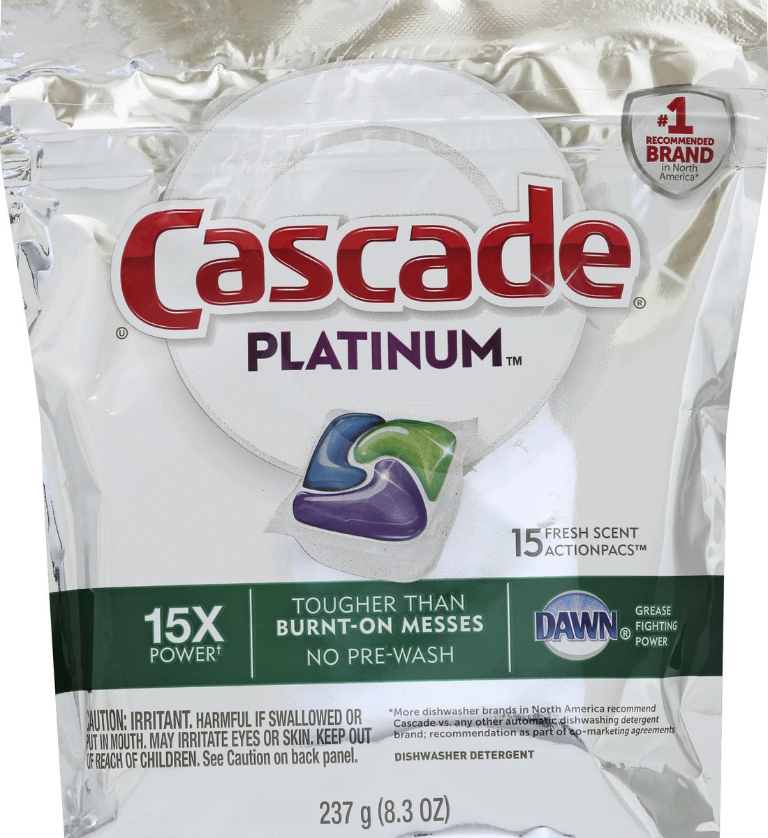 slide 1 of 3, Cascade Dishwasher Detergent 15 ea, 15 ct