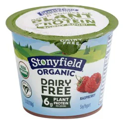 Stonyfield Raspberry Bottom Soy Yogurt