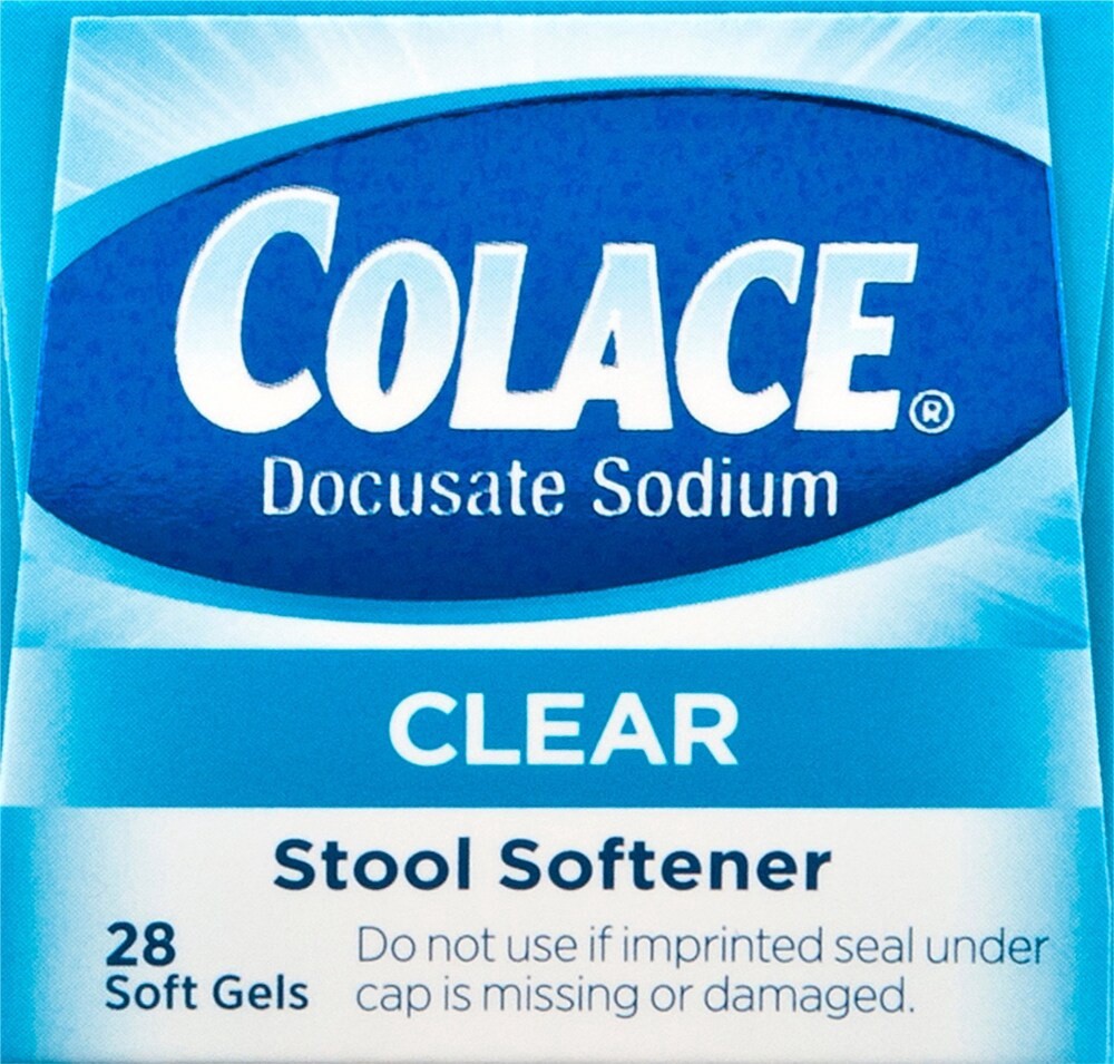 slide 5 of 5, Colace Clear Soft Gels, 28 ct; 50 mg