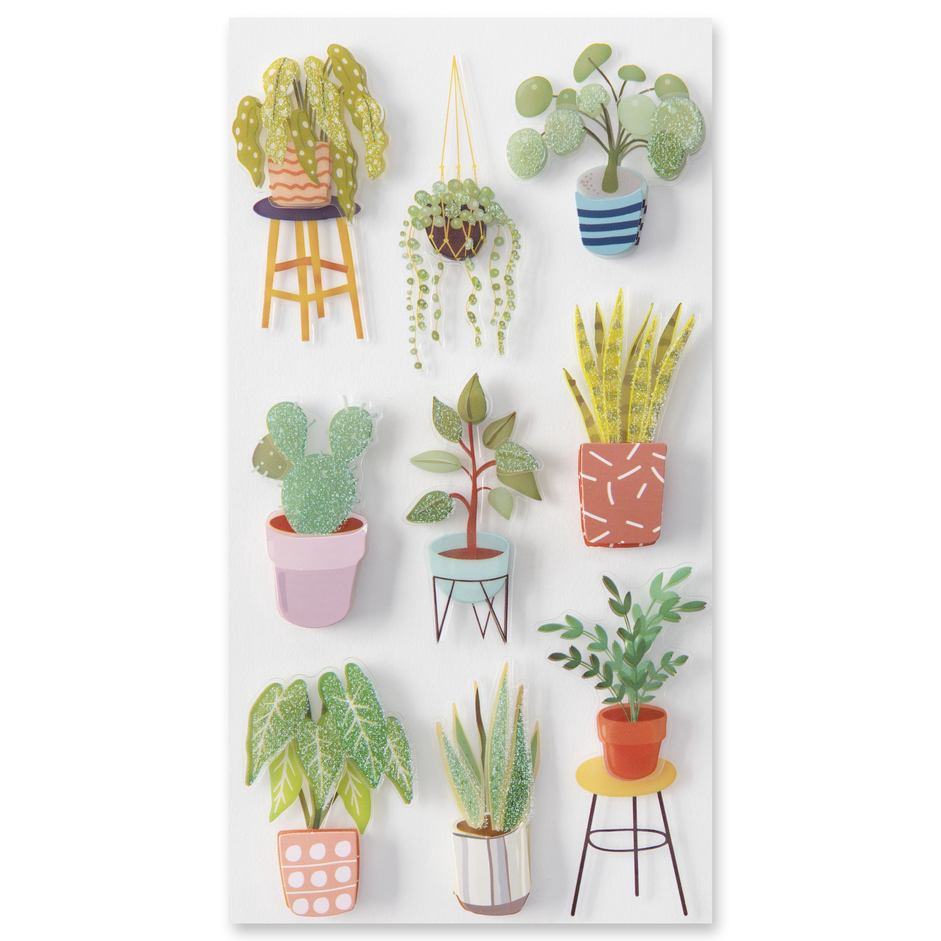 slide 6 of 6, House Plant Stickers By Recollections, 3.875 in x 7 in