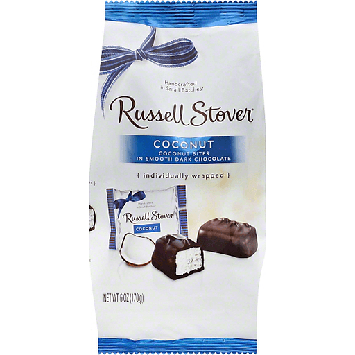 slide 2 of 2, Russell Stover Dark Chocolate Coconut Mini, 6 oz