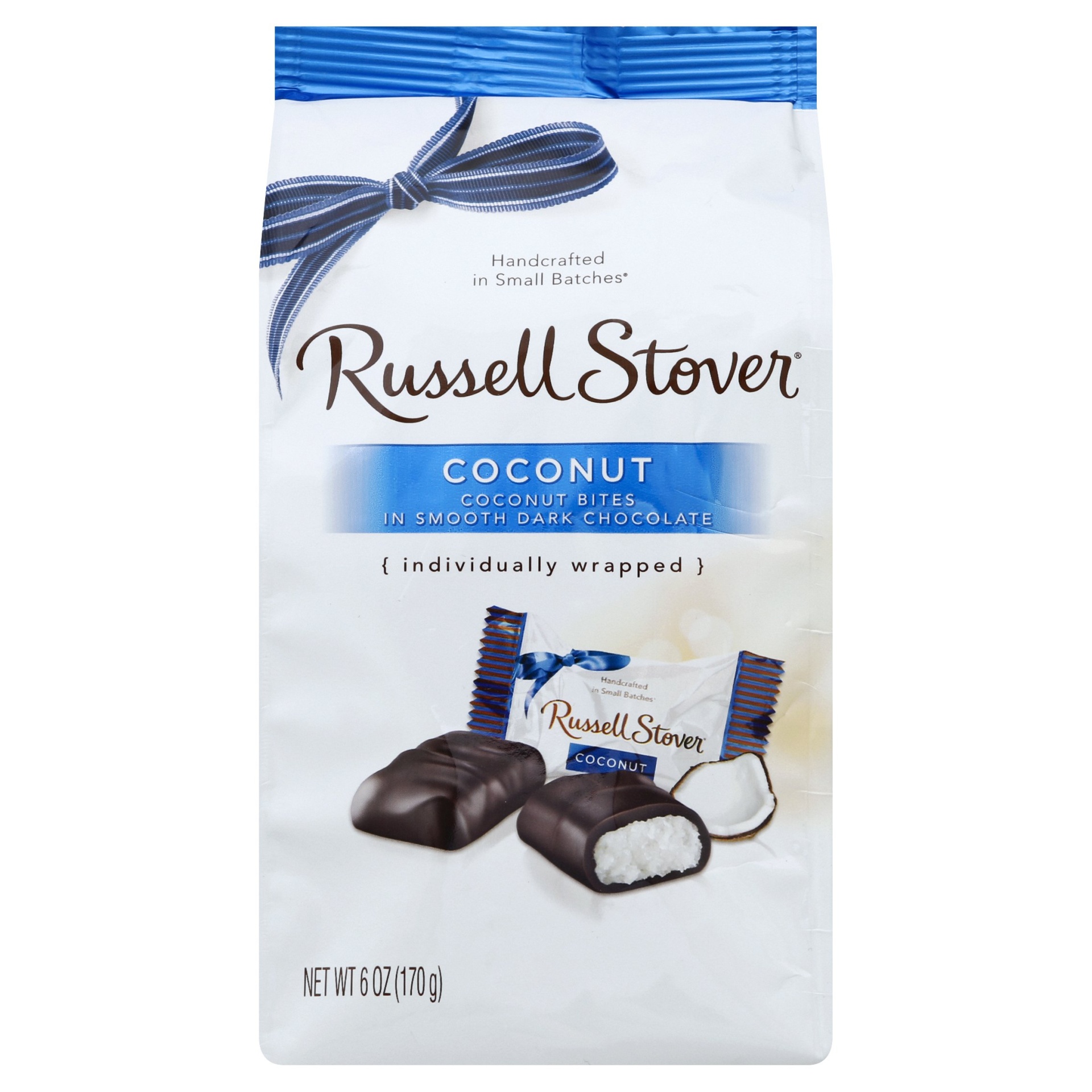 slide 1 of 2, Russell Stover Dark Chocolate Coconut Mini, 6 oz
