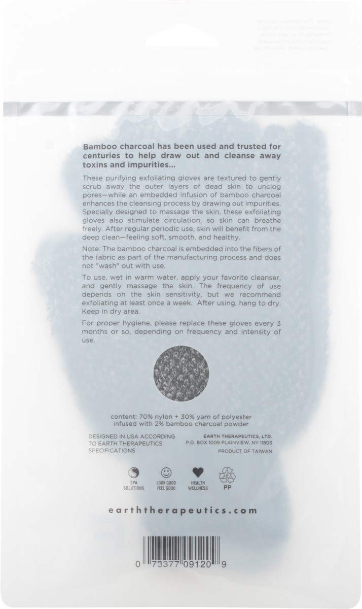 slide 7 of 9, Earth Therapeutics Exfoliating Gloves, Purifying, 1 ct