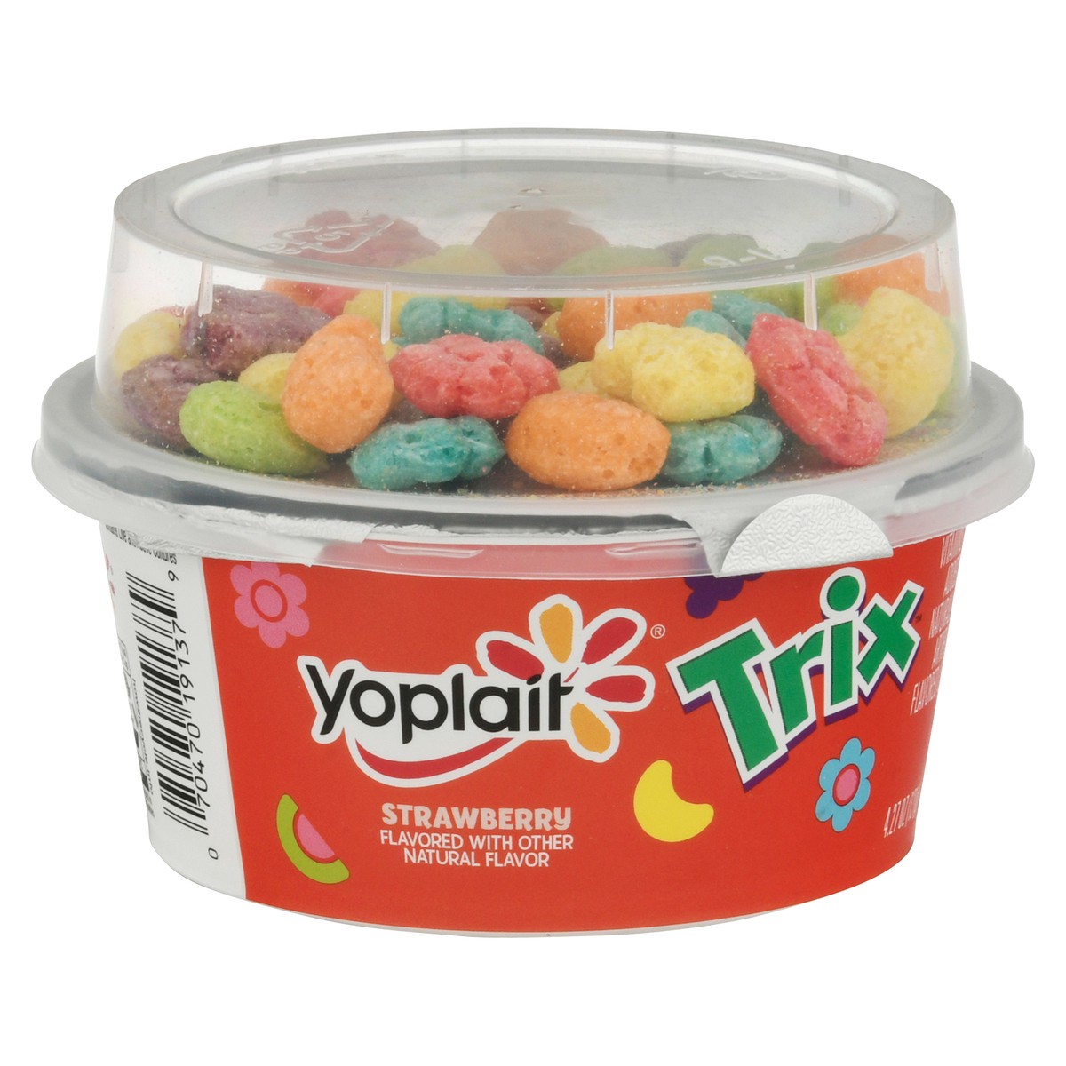 slide 8 of 11, Yoplait Strawberry Low Fat Kids Yogurt & Trix Cereal Snack, 4.27 OZ Cup, 4.27 oz