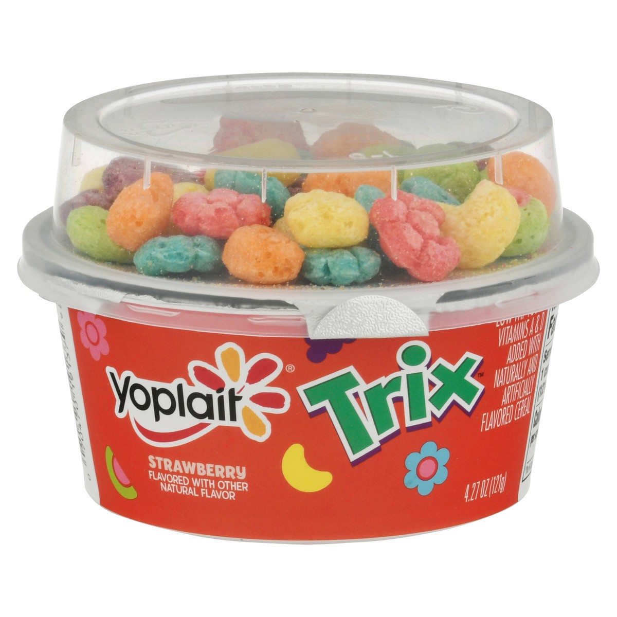 slide 10 of 11, Yoplait Strawberry Low Fat Kids Yogurt & Trix Cereal Snack, 4.27 OZ Cup, 4.27 oz