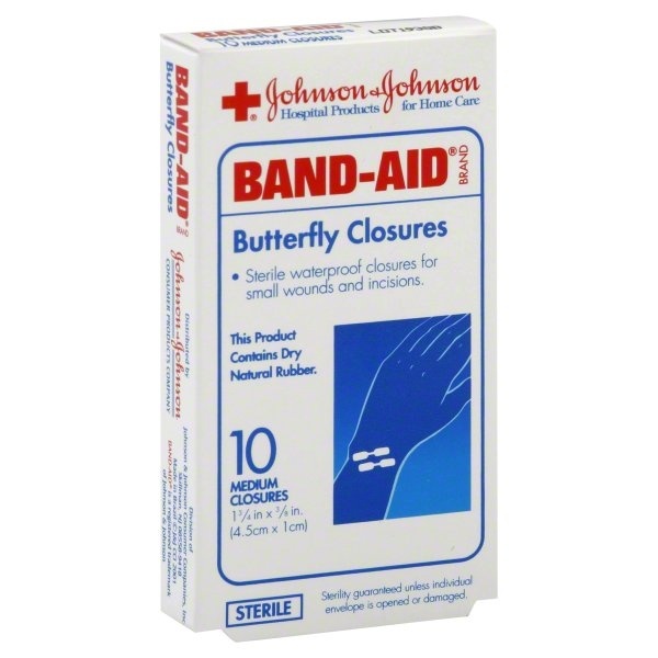 slide 1 of 1, BAND-AID Butterfly Closures 10 ea, 10 ct