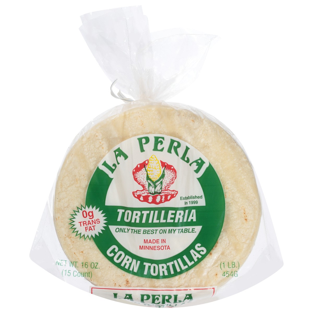 slide 1 of 12, La Perla Corn Tortillas 15 ea, 1 ct
