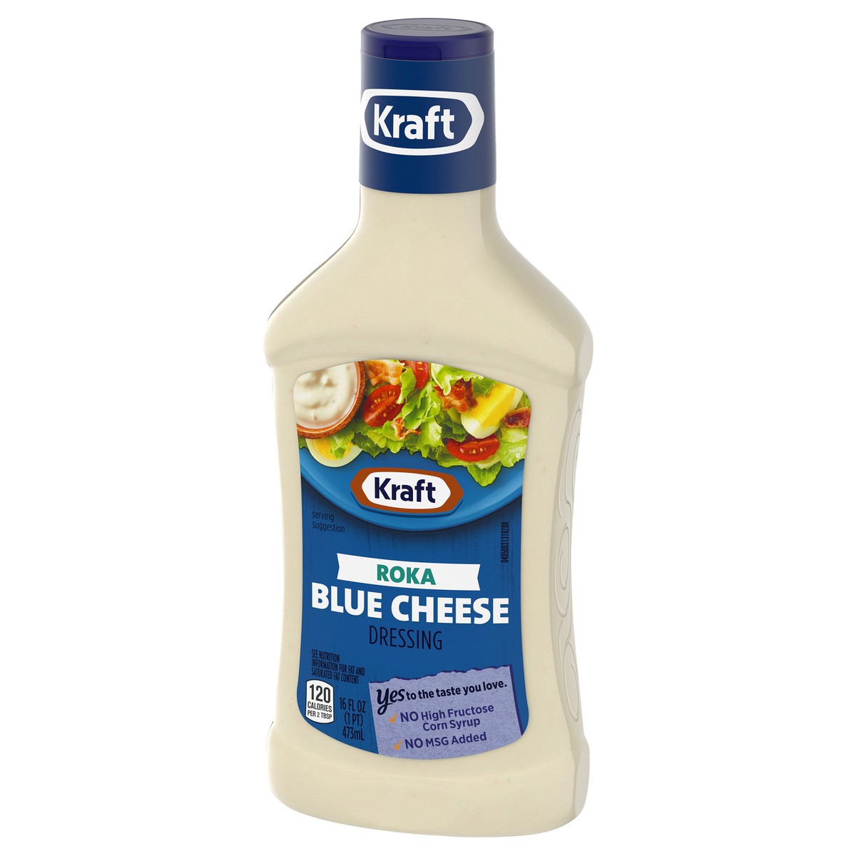 slide 3 of 9, Kraft Roka Blue Cheese Salad Dressing, 16 fl oz Bottle, 16 fl oz