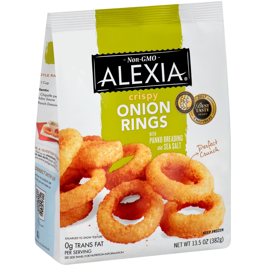 slide 2 of 8, Alexia Crispy Onion Rings With Panko Breading And Sea Salt, 13.5 oz