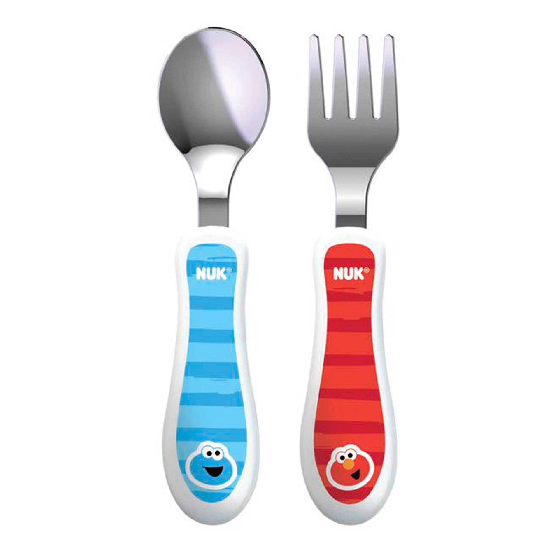 slide 1 of 1, NUK Sesame Street Dinnerware Utensil Set, 2 ct