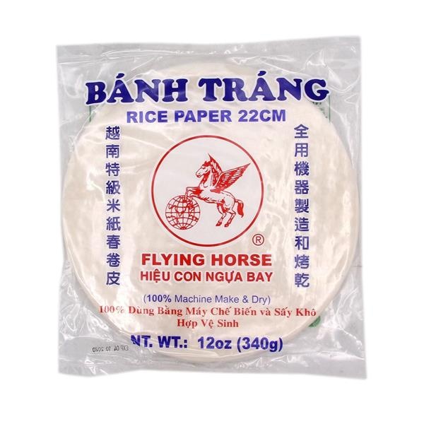 slide 1 of 1, Flying Horse Banh Trang Rice Paper, 12 oz