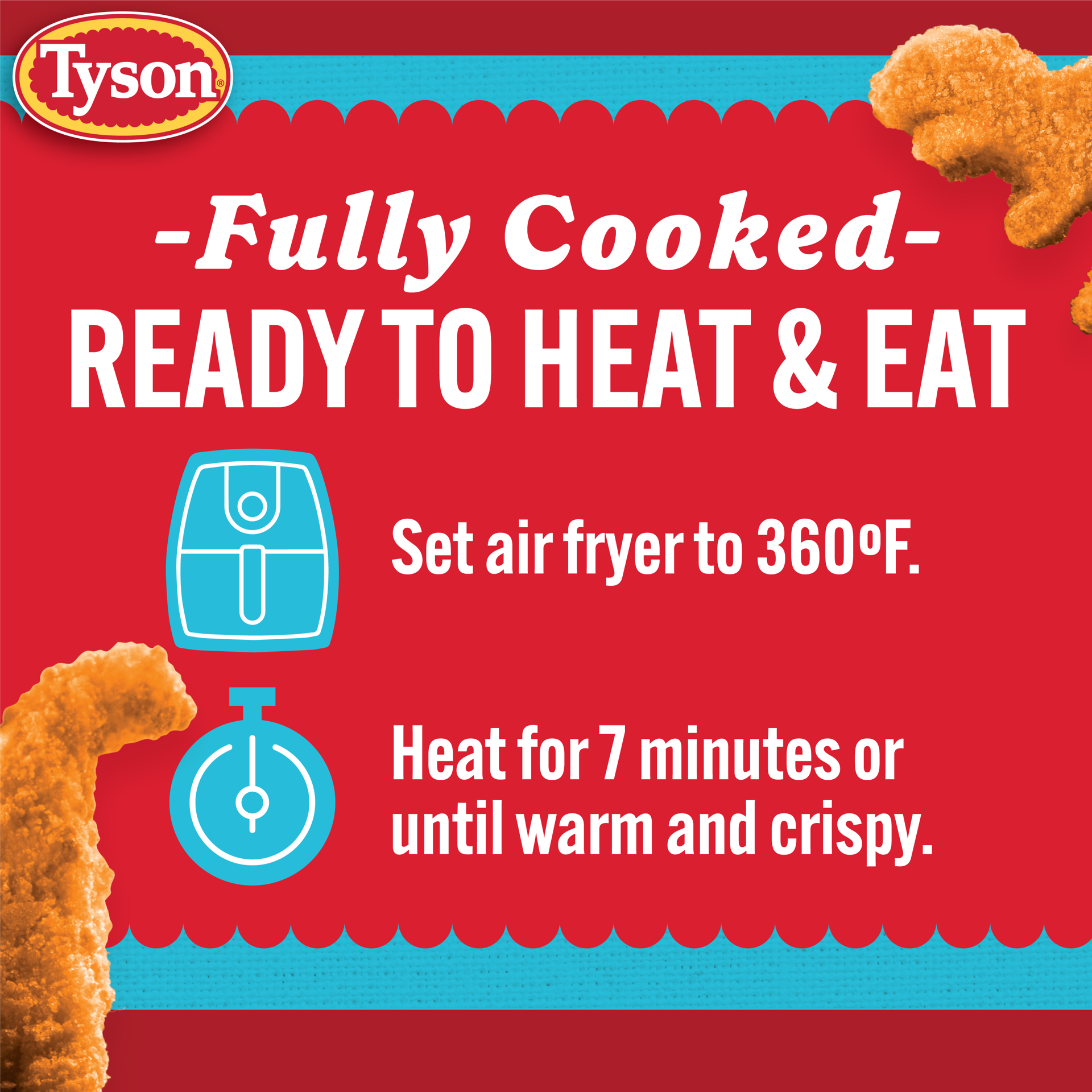 slide 2 of 10, Tyson Frozen Mega Dino Nuggets Family Pack, 5 lb, 2.27 kg