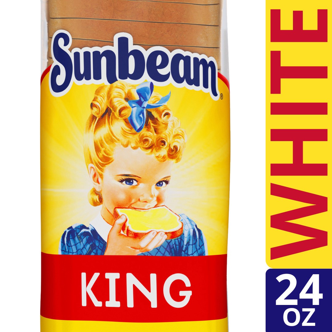 slide 1 of 5, Sunbeam King Enriched Bread 24 oz, 24 oz