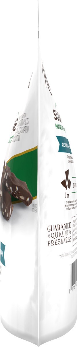 slide 4 of 13, RUSSELL STOVER Sugar Free Dark Chocolate Almond & Sea Salt Bark, 7.5 oz bag, 7.5 oz