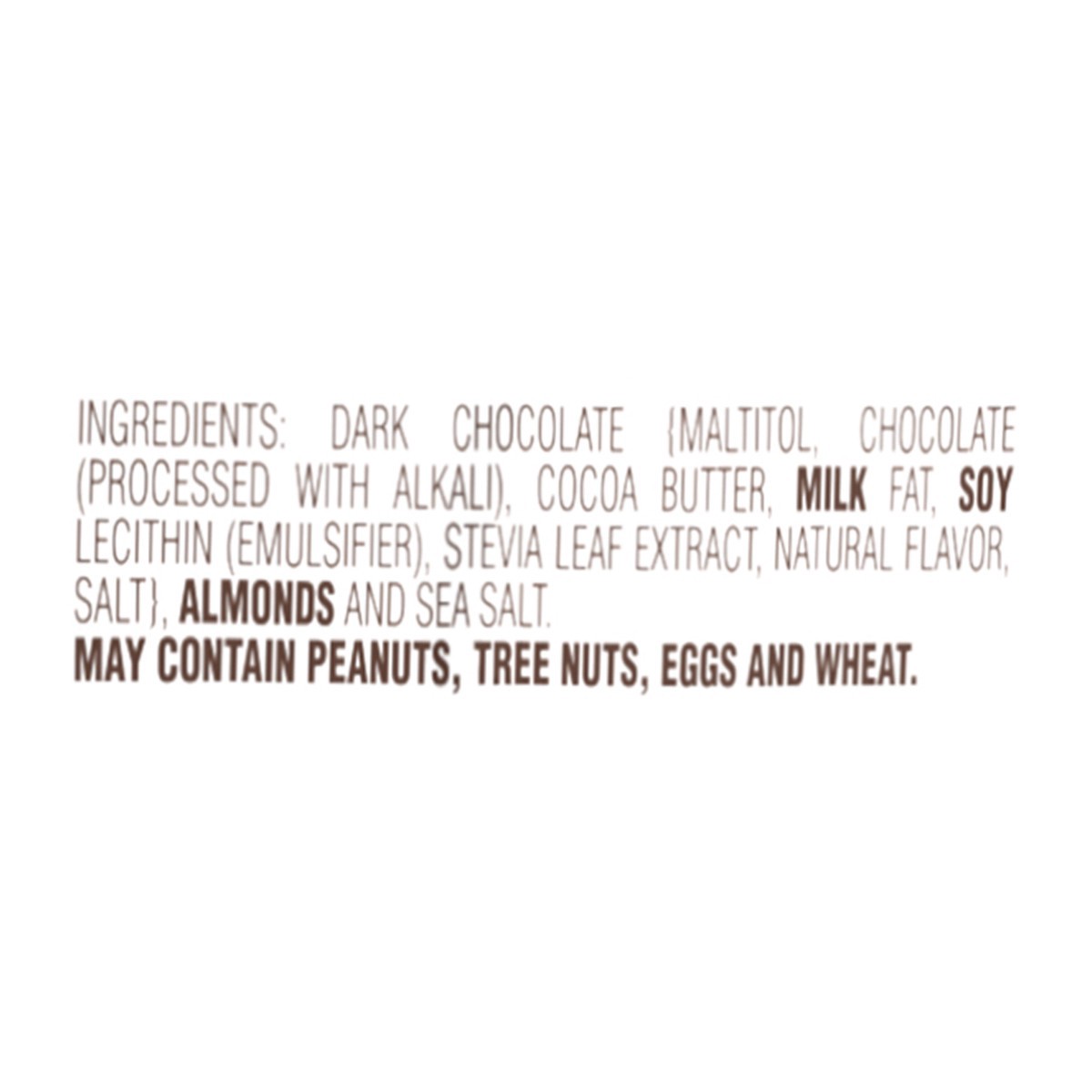 slide 13 of 13, RUSSELL STOVER Sugar Free Dark Chocolate Almond & Sea Salt Bark, 7.5 oz bag, 7.5 oz