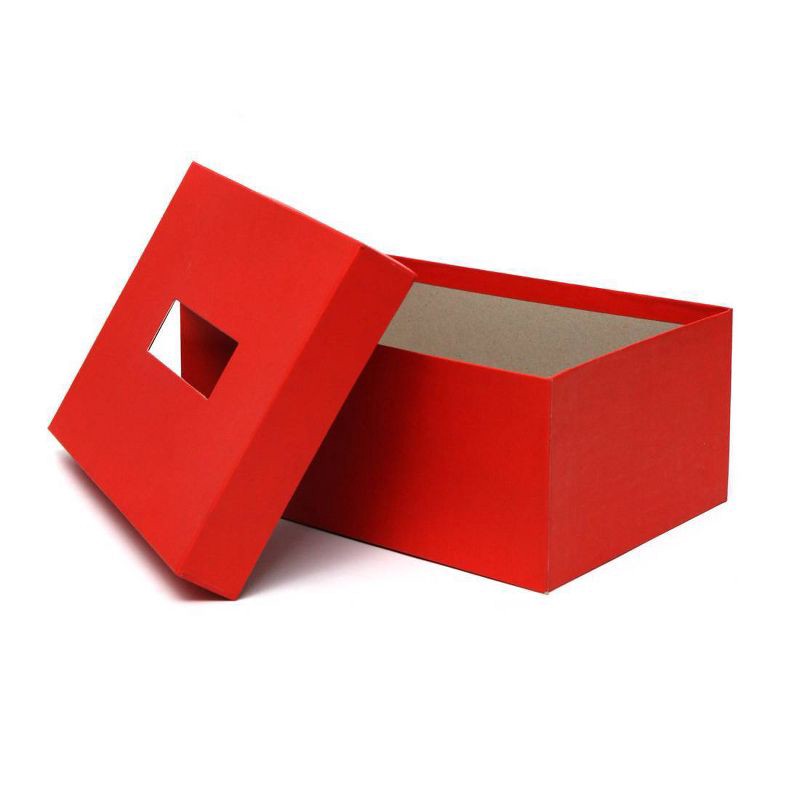slide 2 of 3, 8"x5" Rectangle Shaped Valentine's Day Gift Box Red - Spritz™, 1 ct