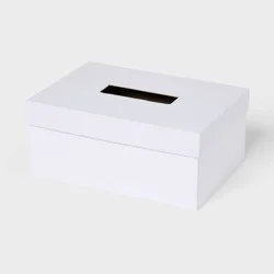 8"x5" Rectangle Shaped Valentine's Day Gift Box White - Spritz™
