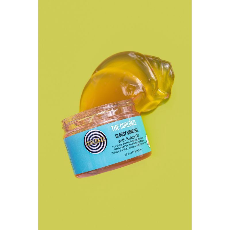 slide 5 of 5, CurlDaze Shine Gel with Kukui - 12 fl oz, 12 fl oz