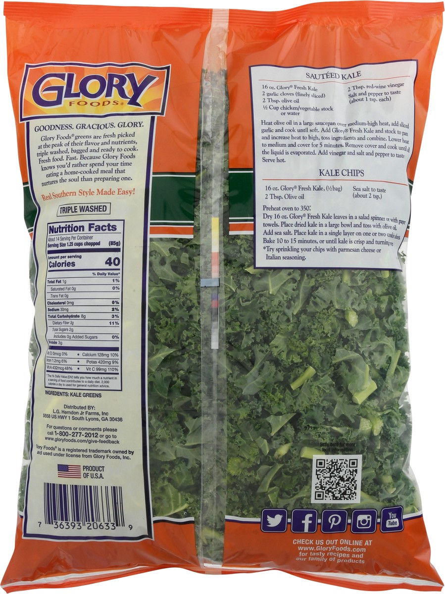 slide 11 of 14, Glory Foods Kale Greens Prepacked - 2 Lb, 2 lb