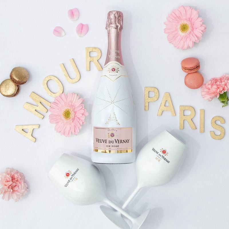 slide 4 of 8, Veuve du Vernay Ice Rose Sparkling Wine - 750ml Bottle, 750 ml