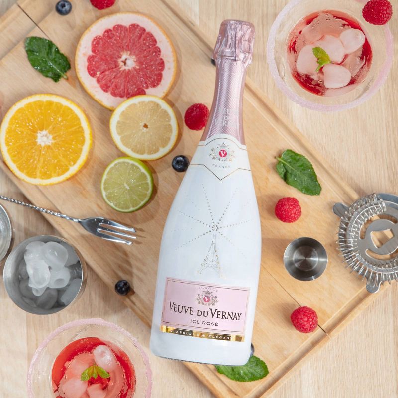slide 6 of 8, Veuve du Vernay Ice Rose Sparkling Wine - 750ml Bottle, 750 ml