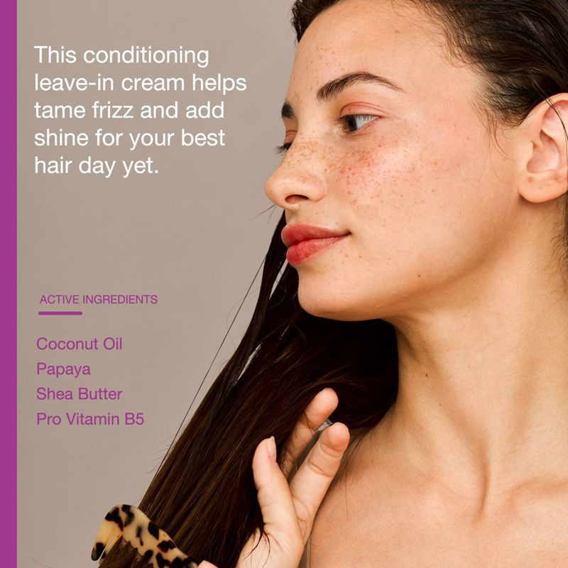 slide 3 of 7, Raw Sugar The Mighty Hair Cream Leave-In Conditioner - Coconut + Papaya + Shea - 5 fl oz, 5 fl oz