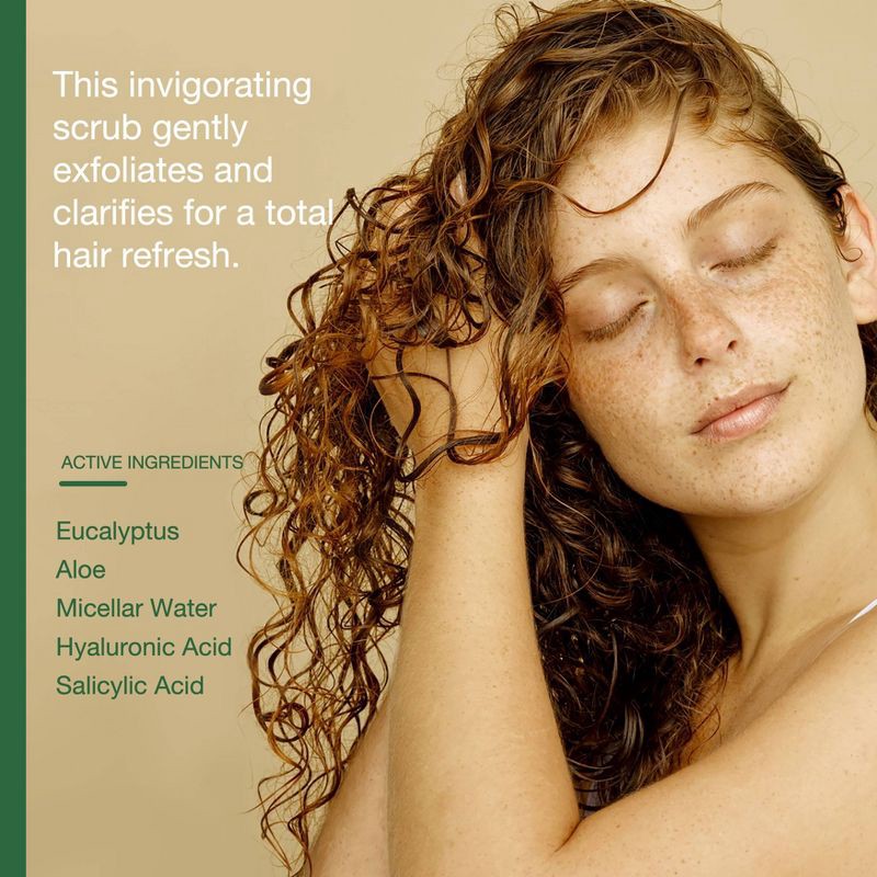 slide 3 of 7, Raw Sugar The Scalp Scrub Micro Polish - Eucalyptus + Aloe - 5 fl oz, 5 fl oz