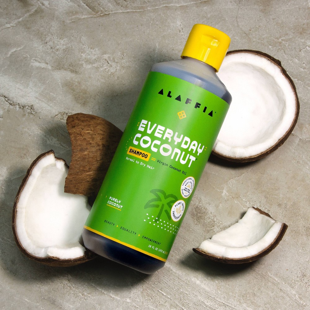 slide 4 of 5, Alaffia Everyday Coconut Purely Coconut & Ginger Shampoo - 16 fl oz, 16 fl oz