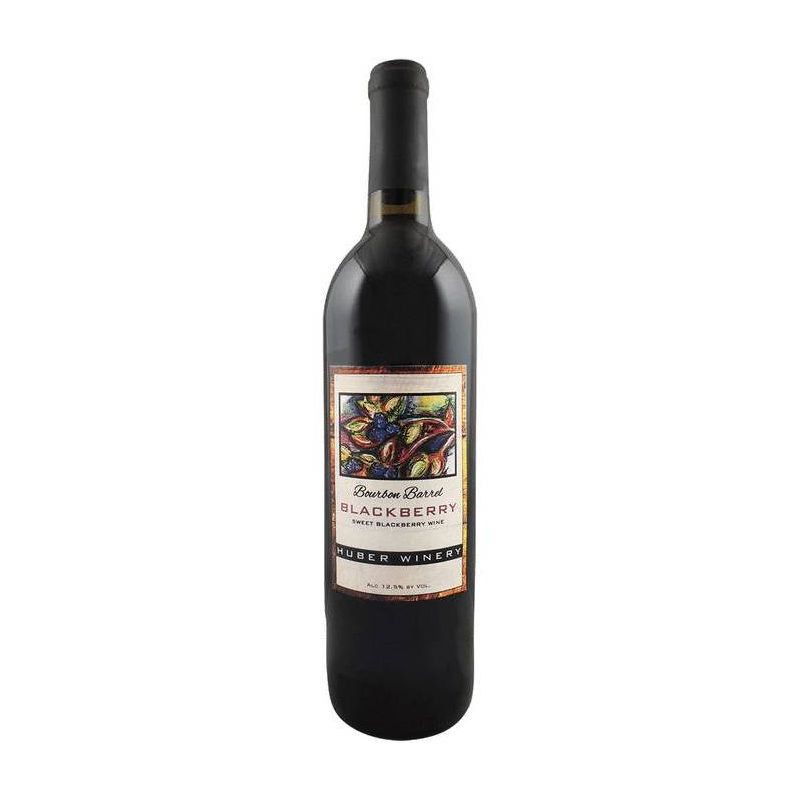 slide 1 of 1, Huber Winery Huber Bourbon Barrel Blackberry Wine - 750ml Bottle, 750 ml