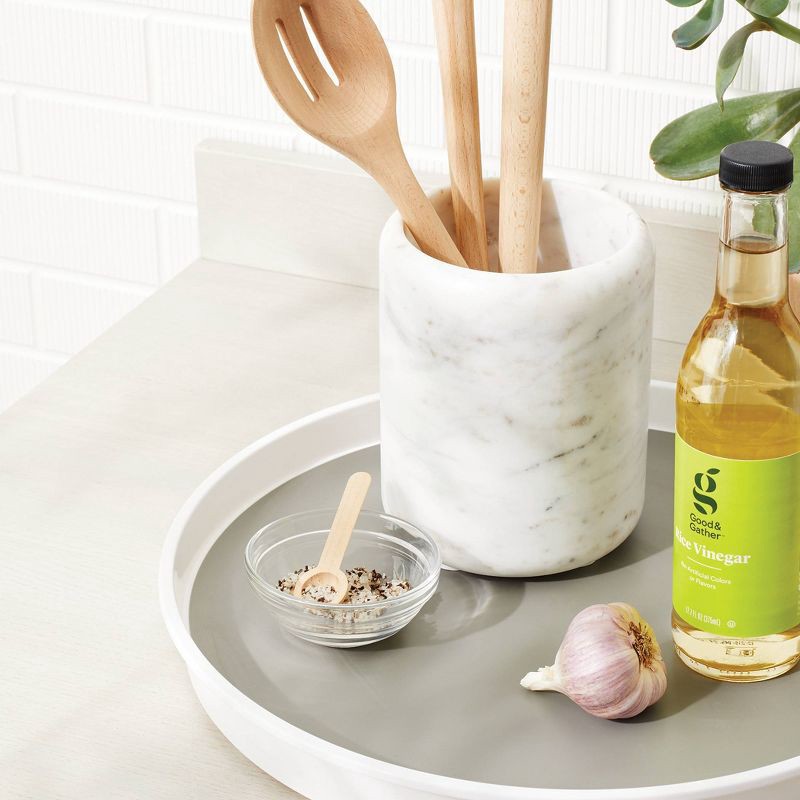 slide 2 of 5, 15" Lazy Susan Turn Table - Brightroom™: Non-Slip Kitchen Organizer, White, Plastic, Lifetime Warranty, 1 ct