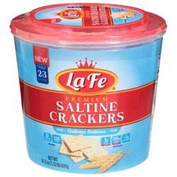 La Fe Premium Saltine Crackers 23 - 690 g Each