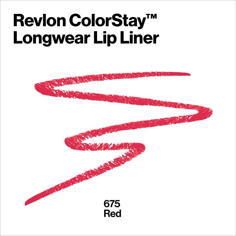 slide 3 of 7, Revlon Colorstay Red Lip Liner, 0.01 oz