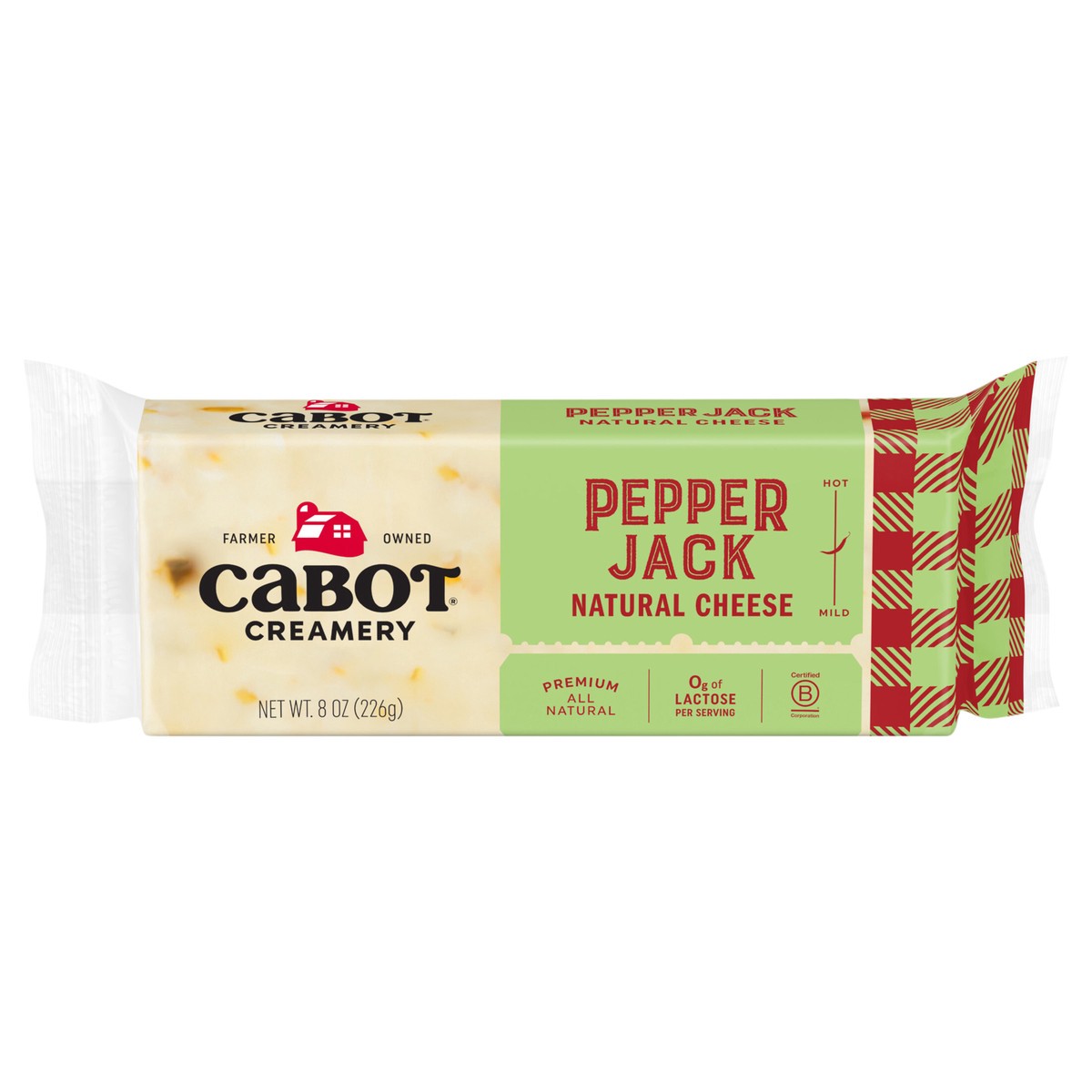 slide 1 of 1, Cabot 8OZ Pepper Jack Bar, 1 ct