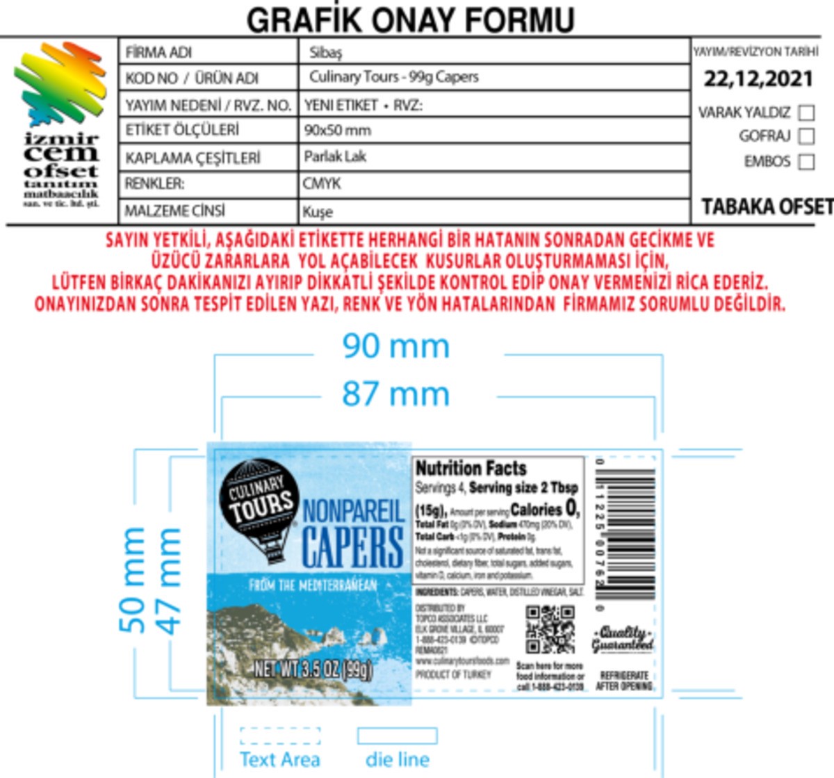 slide 13 of 14, Culinary Tours Non-Pareil Capers - 3.5 oz, 3.5 oz