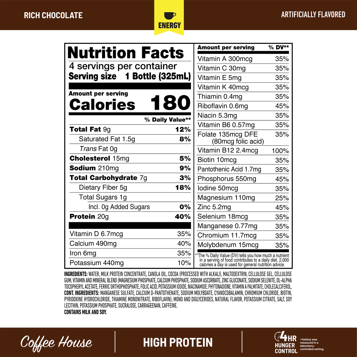 slide 3 of 5, SlimFast High Protein Rich Chocolate RTD Meal Replacement Shake, 11 fl oz