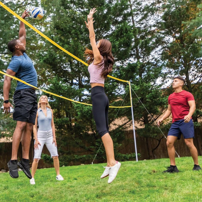 Beyond order Outdoors Standard Volleyball/Badminton Set