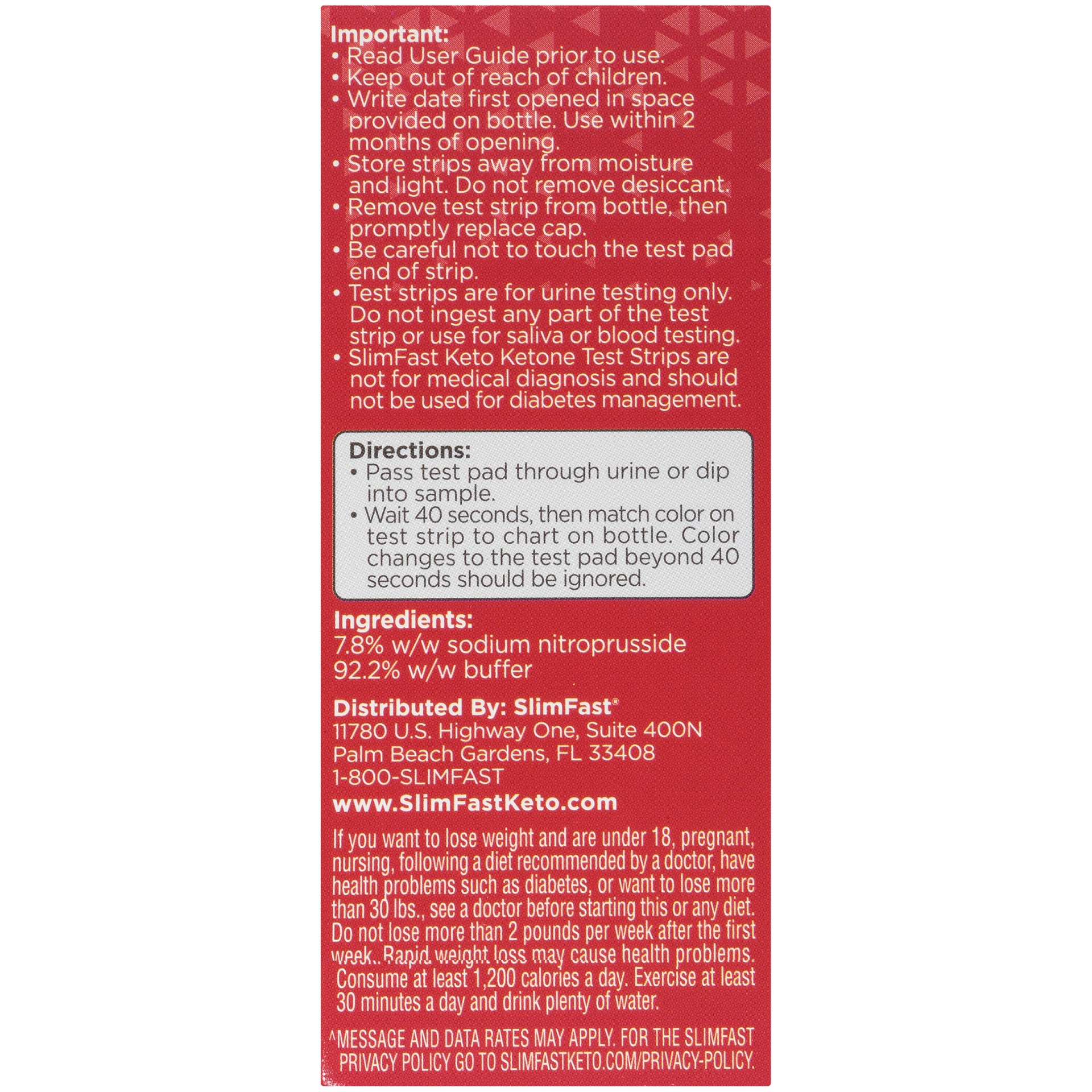 slide 3 of 5, SlimFast Keto Ketone Test Strips, 100 ct