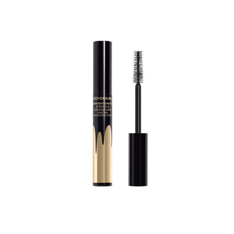slide 2 of 5, COVERGIRL Exhibitionist Stretch & Strengthen Water Resistant Mascara - Very Black 825 - 0.3 fl oz, 825 x 0.3 fl oz
