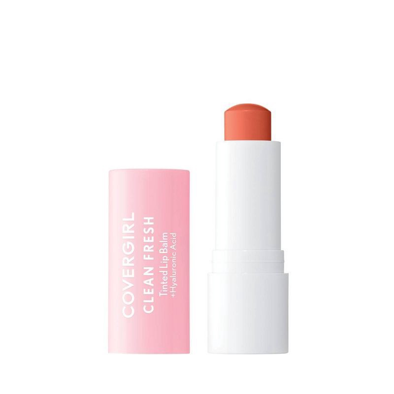 slide 1 of 6, COVERGIRL Clean Fresh Tinted Lip Balm - 200 Made For Peach - 0.05oz, 0.05 oz