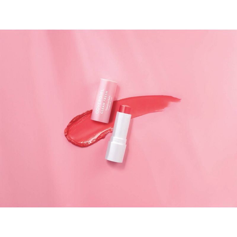 slide 8 of 8, COVERGIRL Clean Fresh Tinted Lip Balm - 300 Life Is Pink - 0.05oz, 0.05 oz