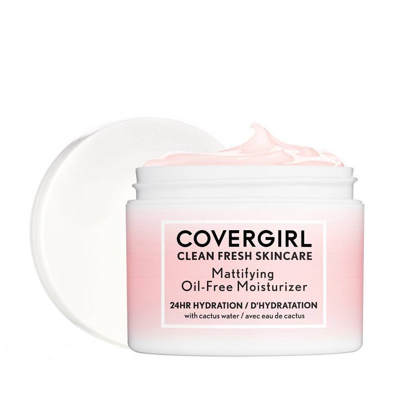 slide 1 of 9, COVERGIRL Clean Fresh Skincare Mattifying Oil-Free Moisturizer - 2 fl oz, 2 fl oz