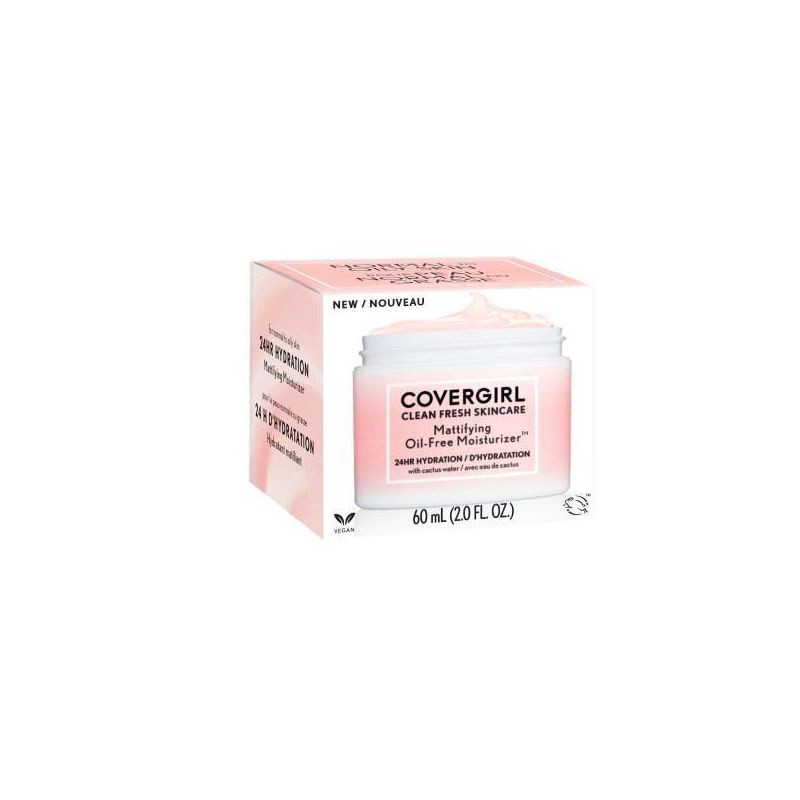 slide 3 of 9, COVERGIRL Clean Fresh Skincare Mattifying Oil-Free Moisturizer - 2 fl oz, 2 fl oz