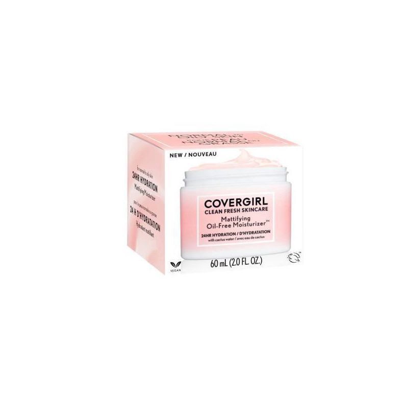 slide 5 of 9, COVERGIRL Clean Fresh Skincare Mattifying Oil-Free Moisturizer - 2 fl oz, 2 fl oz