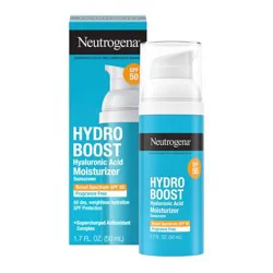 Neutrogena Hydro Boost Weightless Facial Moisturizer with Hyaluronic Acid - SPF 50 - Fragrance Free - 1.7 fl oz: Gel for Dry, Sensitive Skin