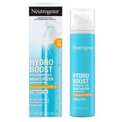 Neutrogena Hydro Boost Weightless Facial Moisturizer with Hyaluronic Acid - SPF 50 - Fragrance Free - 1.7 fl oz