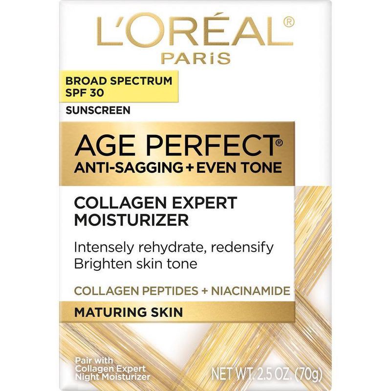 slide 2 of 9, L'Oreal Paris Age Perfect Collagen Expert Day Moisturizer - SPF 30 - 2.5oz, 0 x 2.5 oz