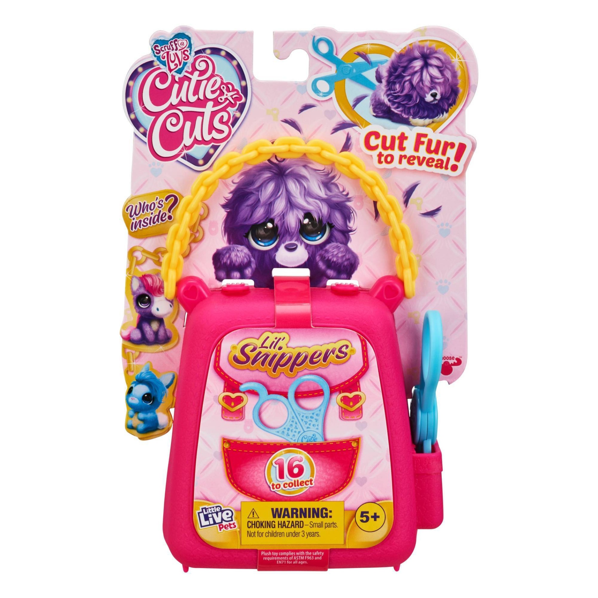 slide 1 of 16, Little Live Pets Scruff-A-Luvs Cutie Cuts Lil' Snippers, 1 ct