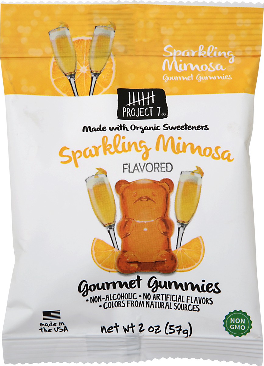 slide 7 of 8, Project 7 Gourmet Gummies, Sparkling Mimosa, 2 oz